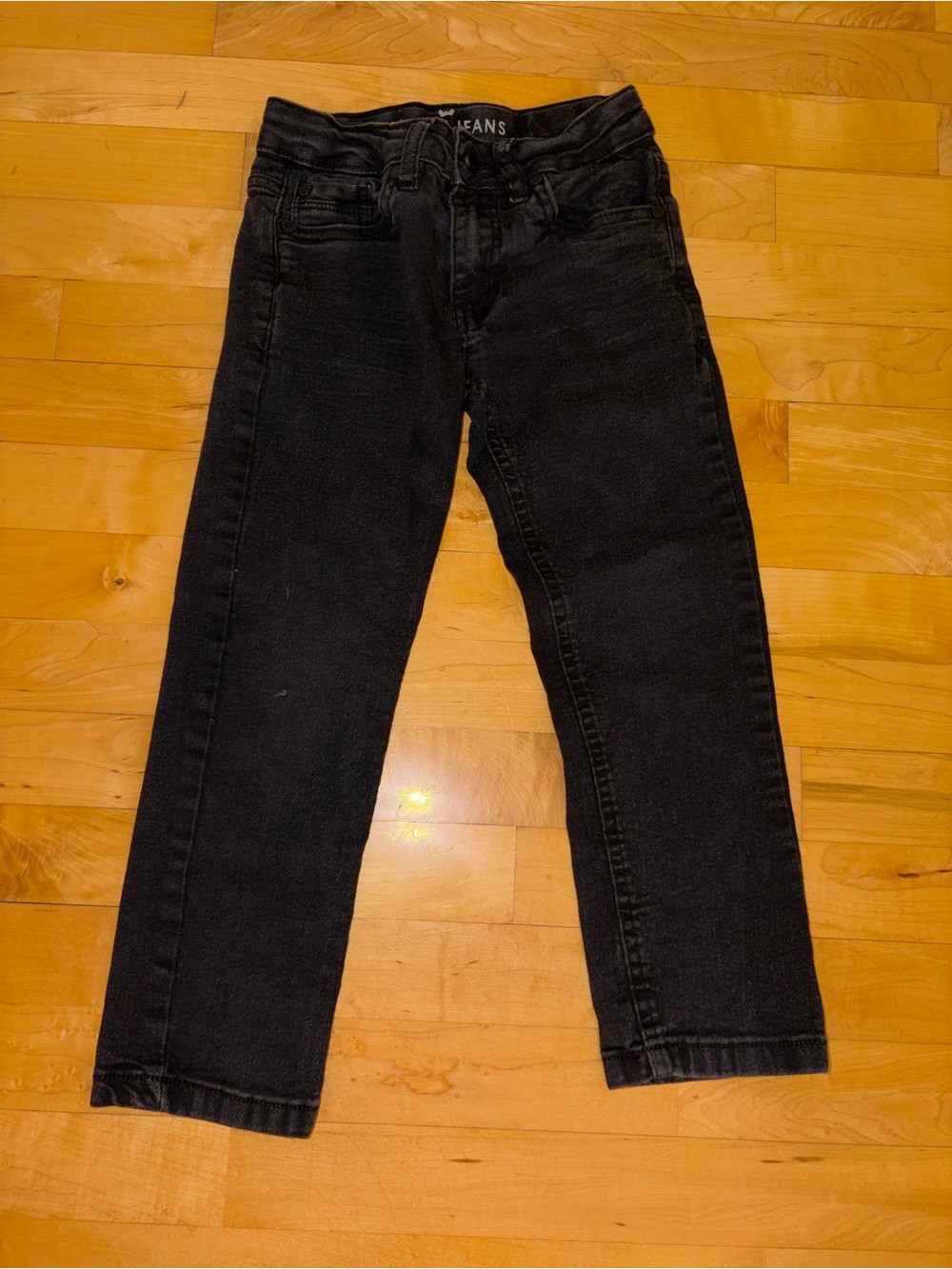 Kids Black Stretch Slim Jeans